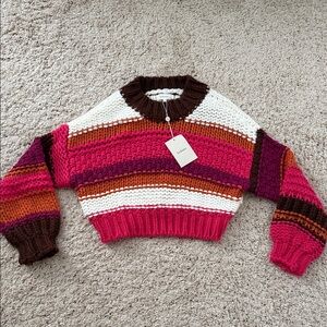 Bohme Striped Crop Sweater